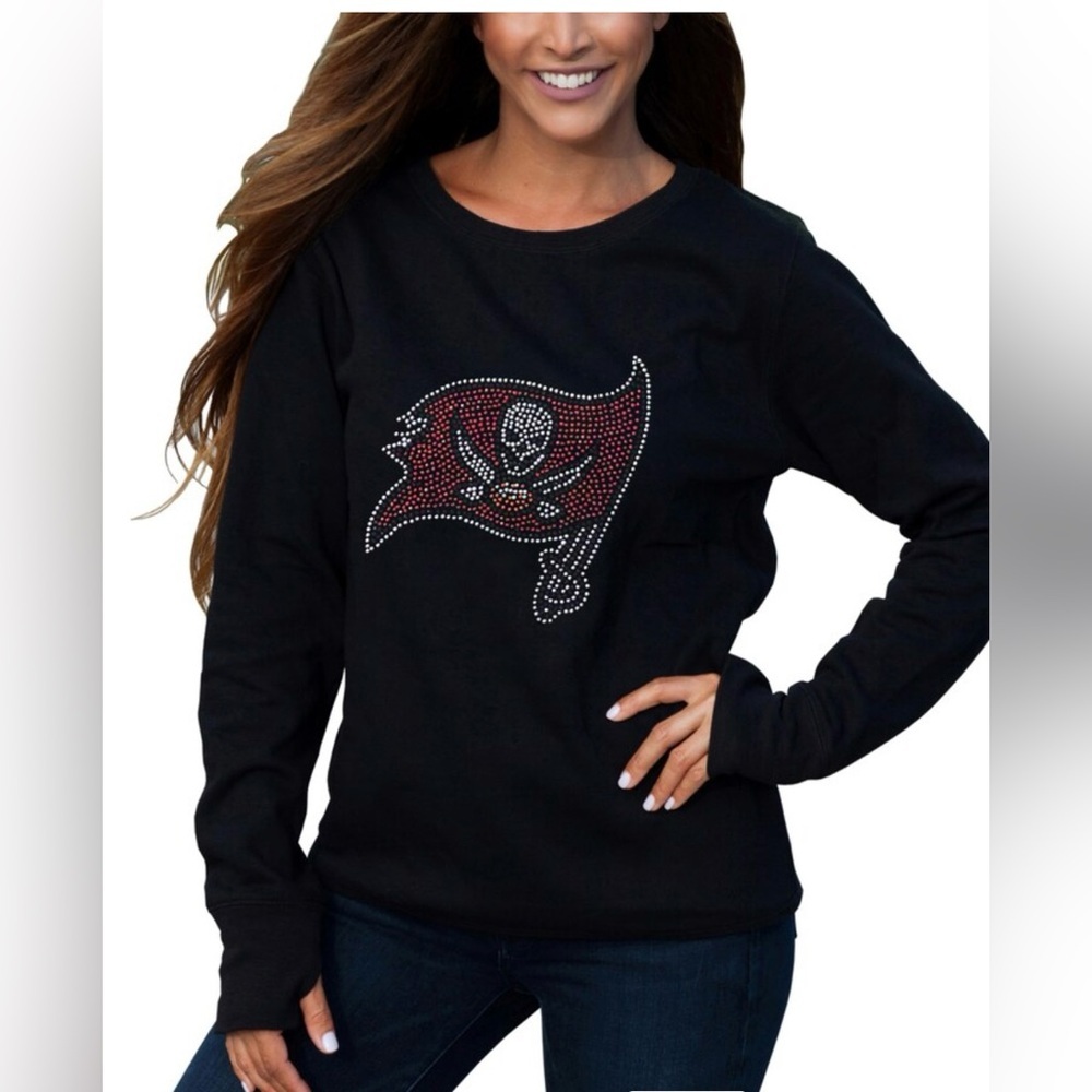Tampa Bay Buccaneers Cuce Women's Halfback Fleece Pullover Sweatshirt - size M